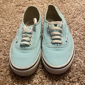 Light Blue Vans Authentic